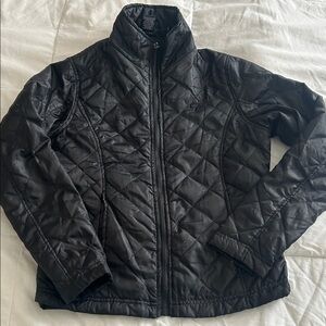 Women's Black Quilted Ski Jacket